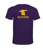 BLUE WING Logo Tee - HEATHERED PURPLE