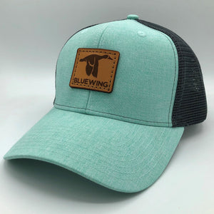 BLUE WING Aqua Slate w/Tan Leather Patch